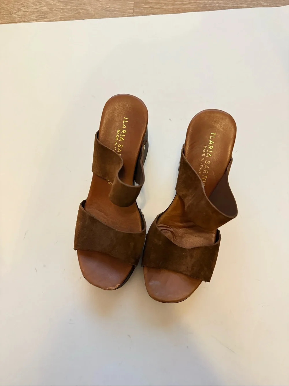 Ilaria Sartori Brown Suede Platform size 37